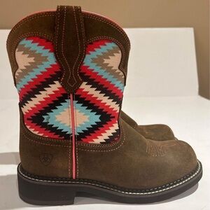 Women’s Ariat “Fat Baby” aztec cowboy boots